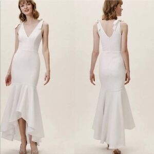 Dress the Population Julia New Size XXL Mermaid Wedding Dress V-Neck White Nwt